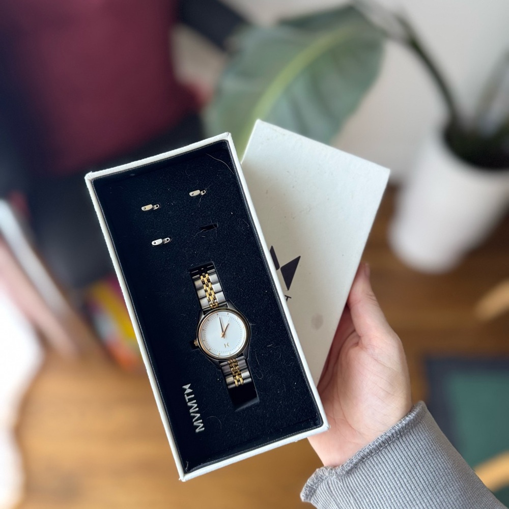 MVMT Women's Gold and Black Watch